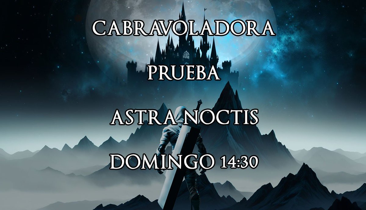 No te pierdas mañana a las 14:30 hora española a <a href="/CabraVoladoraST/">Cabravoladora</a> probando Astra Noctis en su versión pre-alpha v0.045. Nos dará sus impresiones y su feedback para sigamos mejorando.

Muchas gracias Cabra por apoyar a los juegos Indie.

Link a su canal en siguiente Twit!