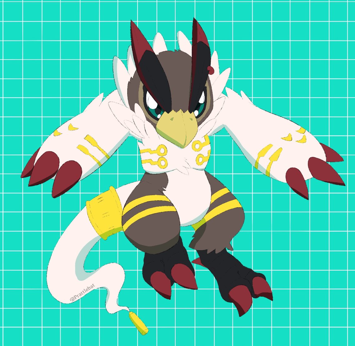 PrattleBat's tweet photo. B3! Another feather joins the flock! I almost went the snowy owl route, but decided against it! Thank you so much for your support!

Likes, Reposts, and comments help support my art! Thank you! #digimon #falcomon #kudamon https://t.co/j7c8AP9Lny