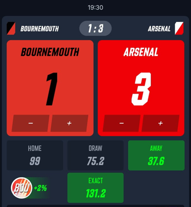 rabuktu's tweet photo. Bournemouth might put up a fight, but with the Gunners in strong form, an away win is likely.

Score prediction: 1-3 to Arsenal.
#Arsenal #Bournemouth #BOUARS #PremierLeague #Scorerush #footballpredictions #football https://t.co/g2aAaJPGER