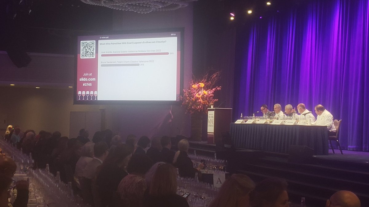 WineSpectator's tweet image. Another vote here at the 2024 Chefs&apos; Challenge. #wine #chefs #chefschallenge #NewYorkWineExperience #nywe #nywe2024