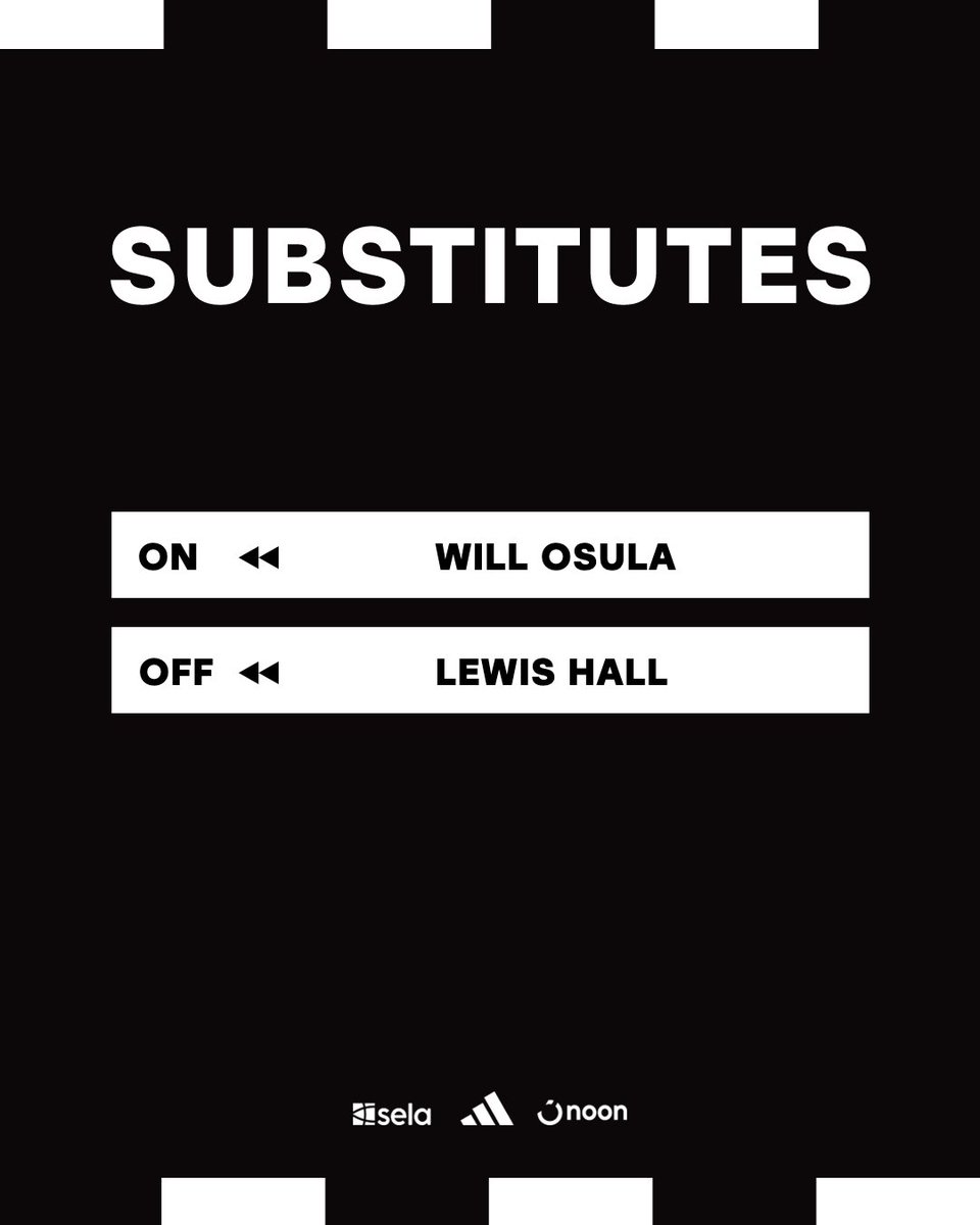 Our final substitution of the afternoon. 🔄

[0-1] 90'