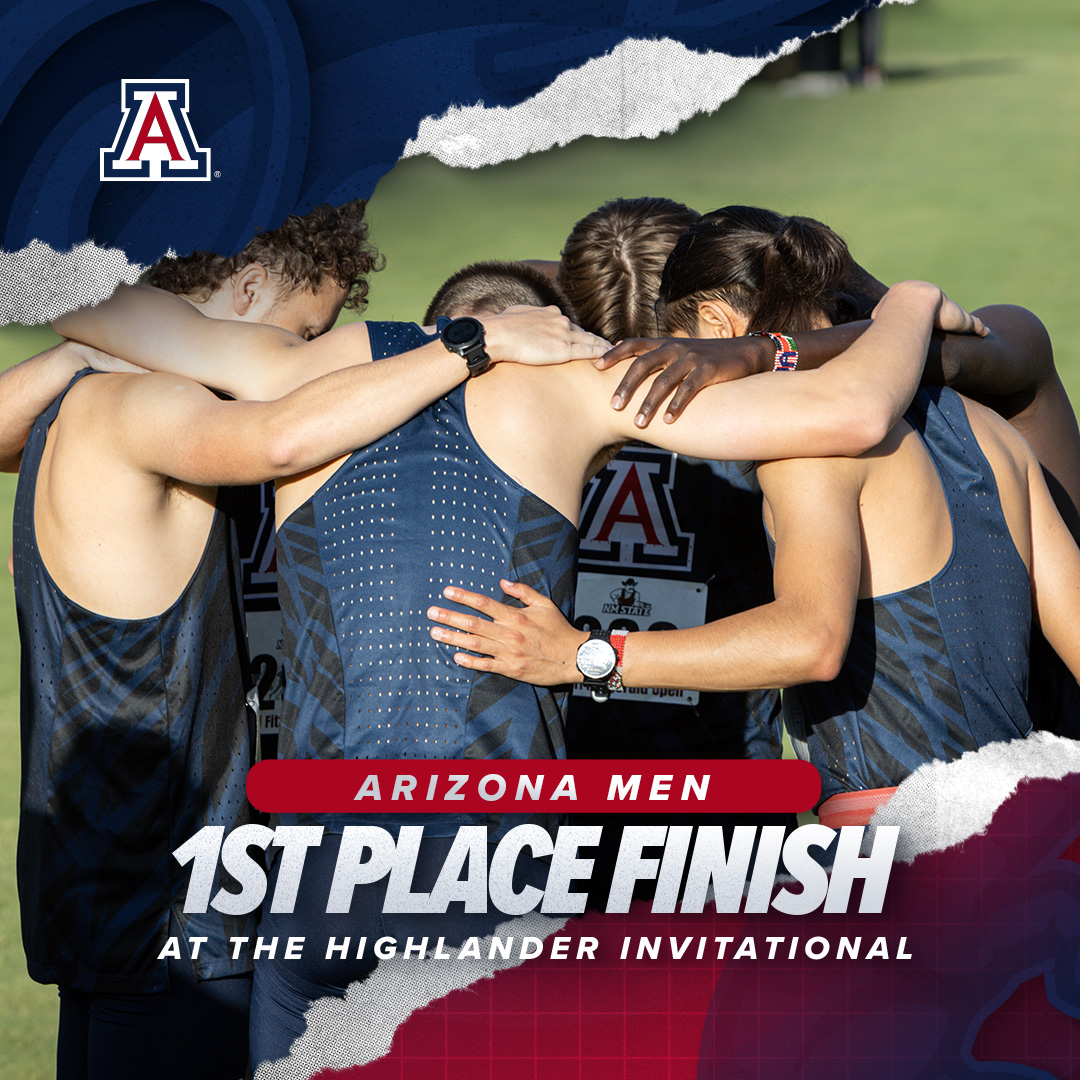 The Arizona Men win the Highlander Invitational!

Top Five Runners⬇️
Gideon Mengich - 23:42.8
Ian Sanchez Lopez - 24:10.0
Michael Urbanski - 24:17.2
Cooper Quigley - 24:46.9
Connor Grusendorf - 25:17.1

#BearDown | #BeLezoLike