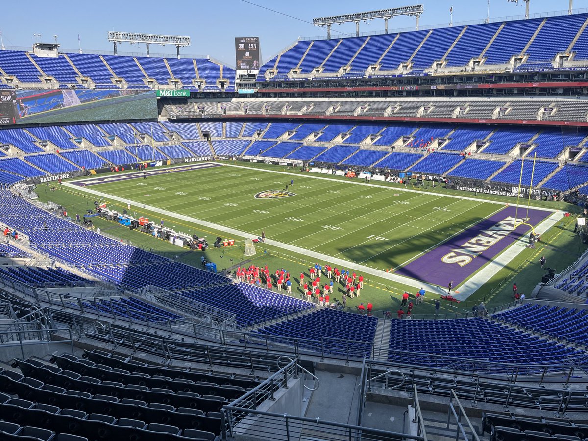 ProducerJohnnyG's tweet photo. Capping of a nice little week of #SideHuste sports fun. Sunday at M&T Bank Stad for @Ravens on @ESPNRadio. Thursday and Friday at Progressive Field for @CleGuardians #ALCS. Today at Navy Marine Corps Stadium for @NavyFB. https://t.co/gmDNtzVVU7