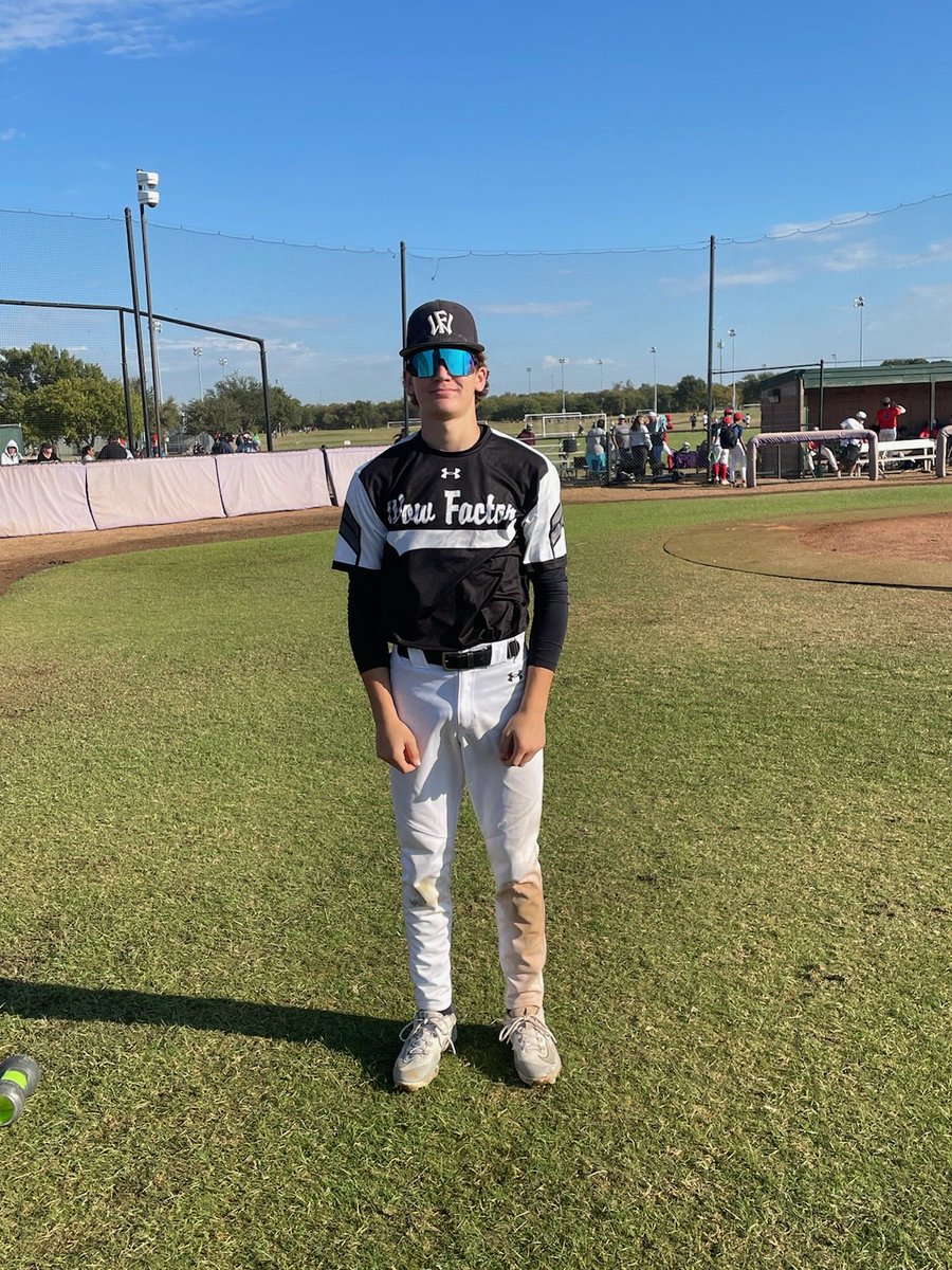 ✭Five Tool Texas✭ (@fivetooltexas) on Twitter photo F: <a href="/WowFactor_DFW/">Wow Factor-North TX</a> 2027 13, Gators Baseball 16U Blue 3
PoG: <a href="/HudsonHoward17/">Hudson Howard</a> 2-2, 2 2B, 3 RBI F: <a href="/WowFactor_DFW/">Wow Factor-North TX</a> 2027 13, Gators Baseball 16U Blue 3
PoG: <a href="/HudsonHoward17/">Hudson Howard</a> 2-2, 2 2B, 3 RBI
