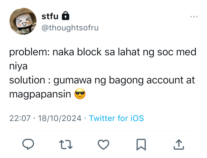 para-paraan
— a #harukyu few tweets au wherein,

to what extent xairu (hrt) is willing to do just to make papansin sa ex niyang si gav (kjk)? gumawa siya ng bagong x account para magparinig