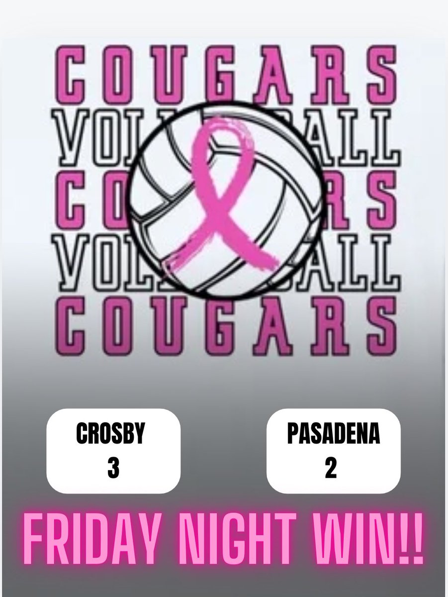 Congrats Lady Cougar on a Great Win last night!! #cougarpride #playallout