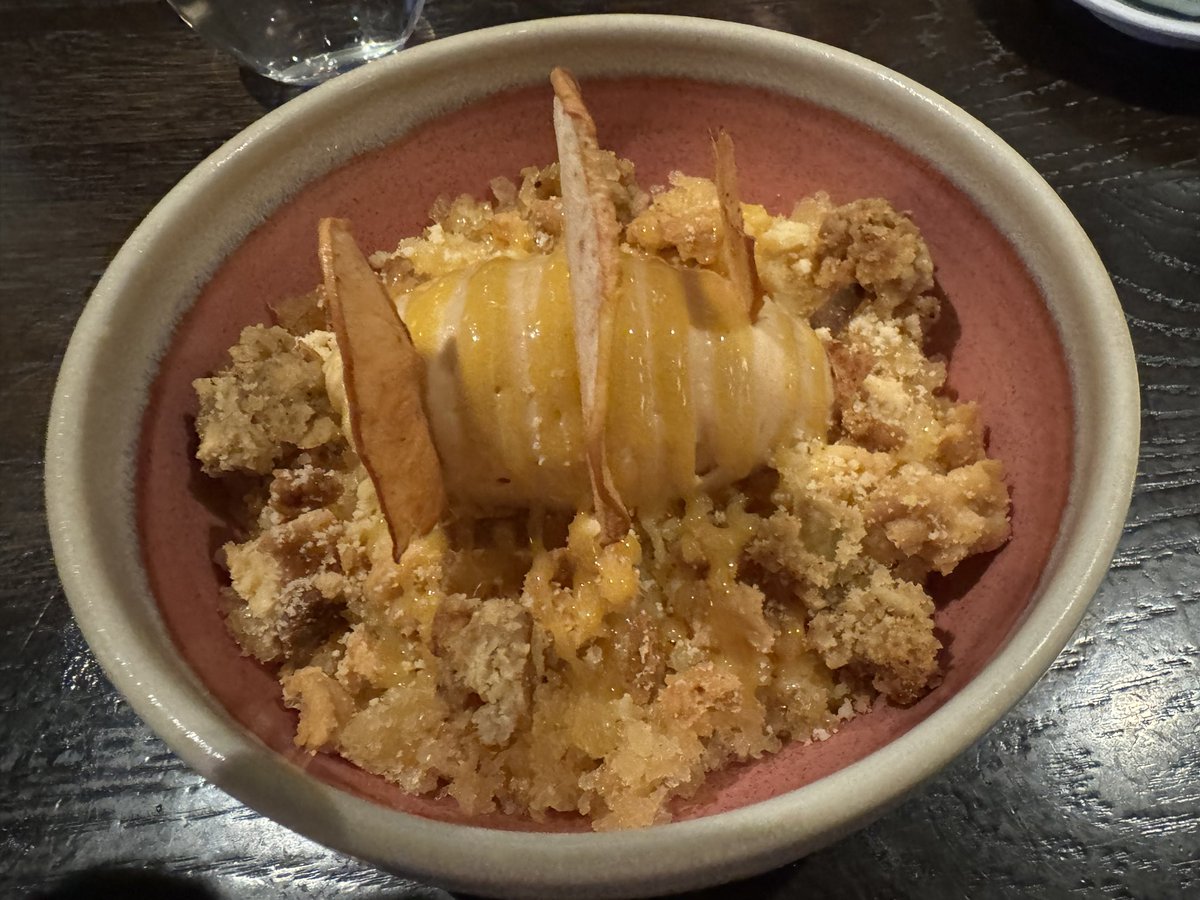 Wonderful new seafood centric Mexican resto, Mariscos San Pedro. Enjoyed sitting at the chef counter watching my dorade cook in the wood oven. Outstanding salsas and aguachile; fantastic dessert as well.