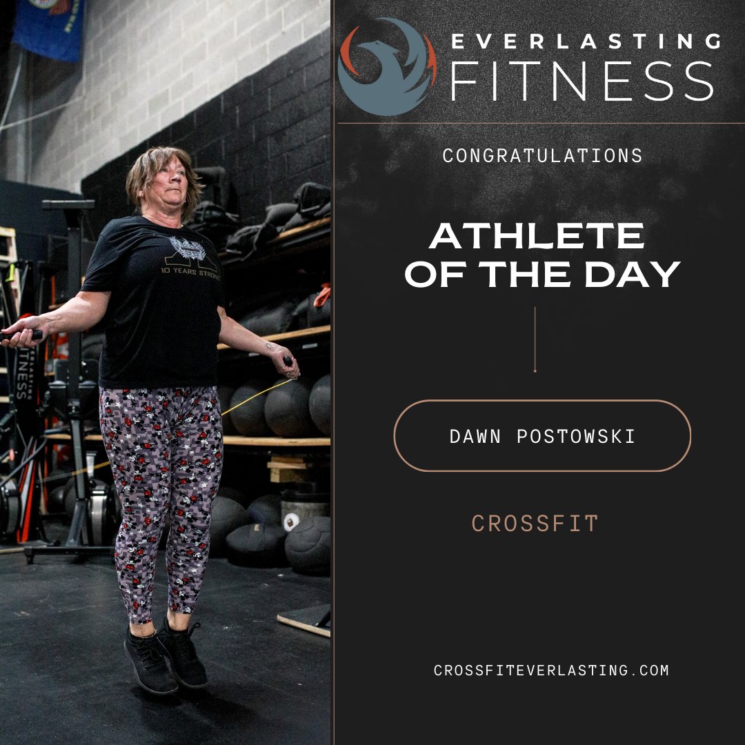 🌟 Athlete of the Day: Dawn Postowski! 🌟

Dawn shows up with unstoppable drive and dedication every single day! 💪 Her hard work, determination, and positive attitude inspire us all. Keep crushing it, Dawn—you’re a true powerhouse! 🙌🔥 #AthleteOfTheDay 

🎥 @pkaganmedia