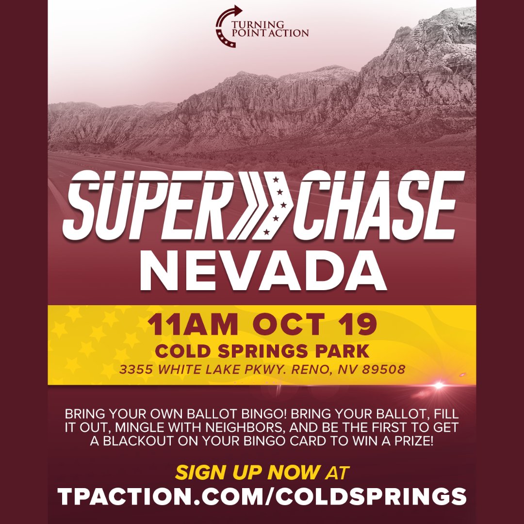 RealWashoeGOP's tweet photo. TODAY! THE BALLOTS HAVE DROPPED. THE CHASE CONTINUES
@RealWashoeGOP in partnership with @tpusa will be hosting a series of #SuperChase events. Today in Cold Springs. the team will be going throughout the area to pick up ballots from voters.
Sign up at https://t.co/IIS53dqjS6 https://t.co/KL4VUa6qkf