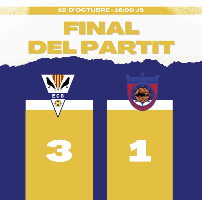 ecgranollers's tweet photo. @AleGaitan9 Final del partit! El primer derbi vallesà és nostre⚽️⚪️🔵💪 

Els primers +3 a casa i tercera jornada consecutiva sumant! 💪

Som-hi Esport Club Granollers 💙

#BategaEsportClub💙 https://t.co/O5PKch5TQt