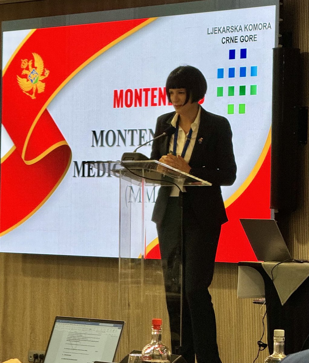 JohnBFirth55's tweet photo. Presentation by Montenegro at the ⁦@UEMSEurope⁩ Council meeting https://t.co/wWW9FVuR6e