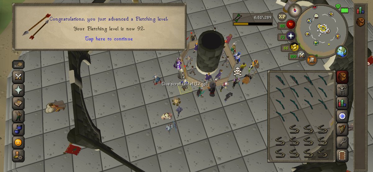 A_Hardwick93's tweet image. I&apos;m officially halfway to 99 on #fletching  🙌🏼
Are there any quick ways to 99 or just carry on with magic longbows?
#OSRS