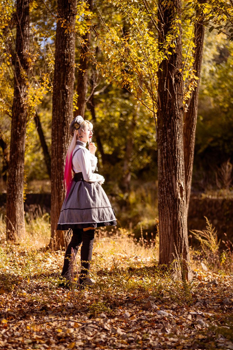 laceduvet's tweet photo. 🌳One Leaf's Story🌳 Part Extra 

👗: #angelsheart Angel's Emblem SK Set Gray
👚: #rseries 221B Blouse 
💍: #eyan Earrings 

📷: @roubao33

#lolitafashion #egl 
#duvetslolitafashionphotobook https://t.co/QVIfvyOBz5