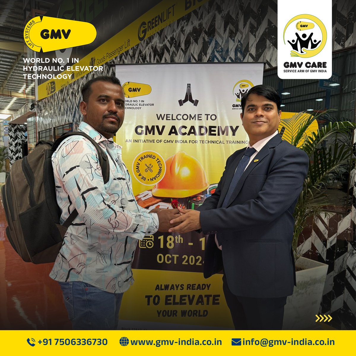 gmvindia's tweet photo. 1/2: 
 GMV India Technical Training 2024 Highlights 🚀 

 On 18th and 19th October 2024, GMV Academy hosted a highly successful technical training program at the GMV India plant, welcoming more than 100 engineers from across the country. 🌎✨ https://t.co/HPjNXz60fd