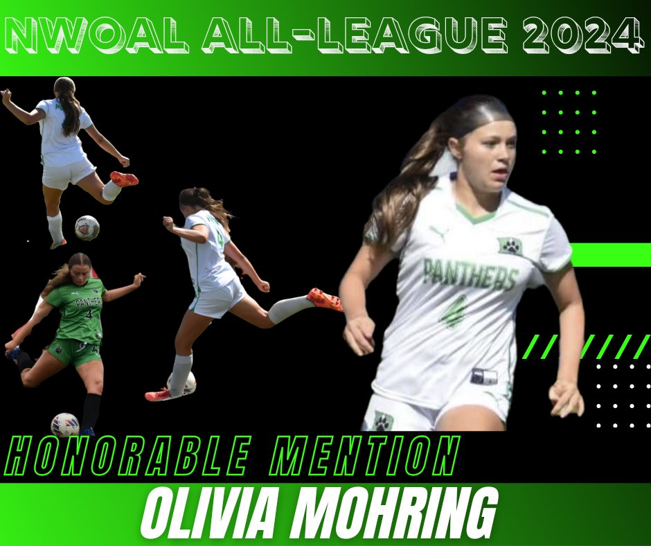 Congratulations to our ladies for their NWOAL All-Team Recognition 

Honorable Mention-Evelyn Demaline 
Honorable Mention- Olivia Mohring