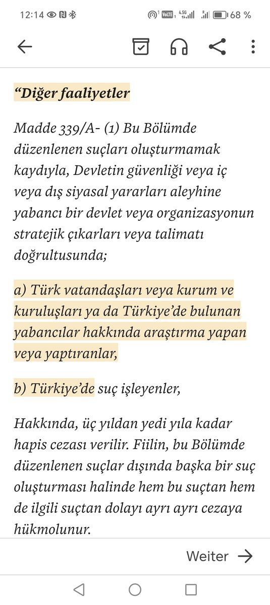 Ak Parti grubu kamoyunda 'Etki Ajanlığı' olarak bilinen 'Devletin güvenliği veya siyasal yararları aleyhine suç işleme' başlığı ile yeni bir suç tipini TCK’ya 339 A olarak eklemek suretiyle ihdas eden kanun teklifini dün meclise sunmuştur (tbmm.gov.tr/Yasama/KanunTe…).

Kanun teklifi