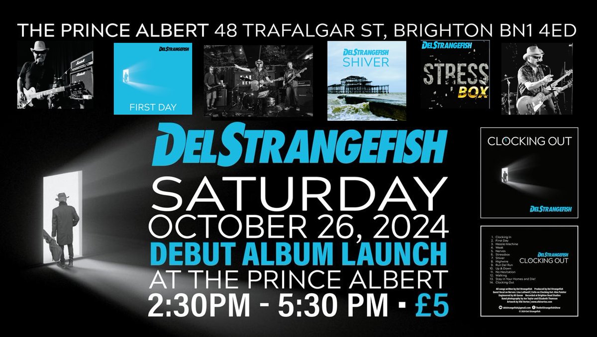 The Del Strangefish Inexperience (@delfish2) on Twitter photo 💥 Next Saturday, at 2:30 PM, I will play my new solo concept album ' Clocking Out' ⏰ from start to finish. (Full Band) 🎤🎸💞
Come along and join the fun, all for less than the price of a pint. 🍺🪄🎉🫵😉 🎈
<a href="/delfish2/">The Del Strangefish Inexperience</a> 💥 Next Saturday, at 2:30 PM, I will play my new solo concept album ' Clocking Out' ⏰ from start to finish. (Full Band) 🎤🎸💞
Come along and join the fun, all for less than the price of a pint. 🍺🪄🎉🫵😉 🎈
<a href="/delfish2/">The Del Strangefish Inexperience</a>