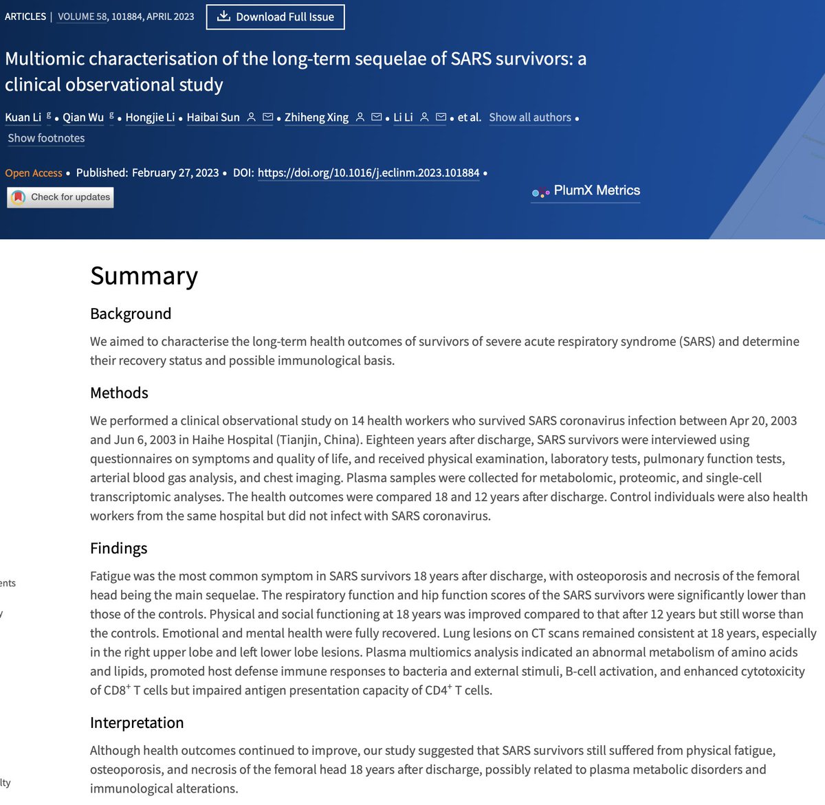 MarcusFitzsimon's tweet image. the FIRST thing I did in 2020 once it was named was look up its &quot;parent&quot;

every day I log in, I get angry

every day there&apos;s ANOTHER research article that simply RECONFIRMS what I knew in 2020

ALL SARS-COV-1 survivors suffered osteoporosis &amp;amp; necrosis of the femoral head