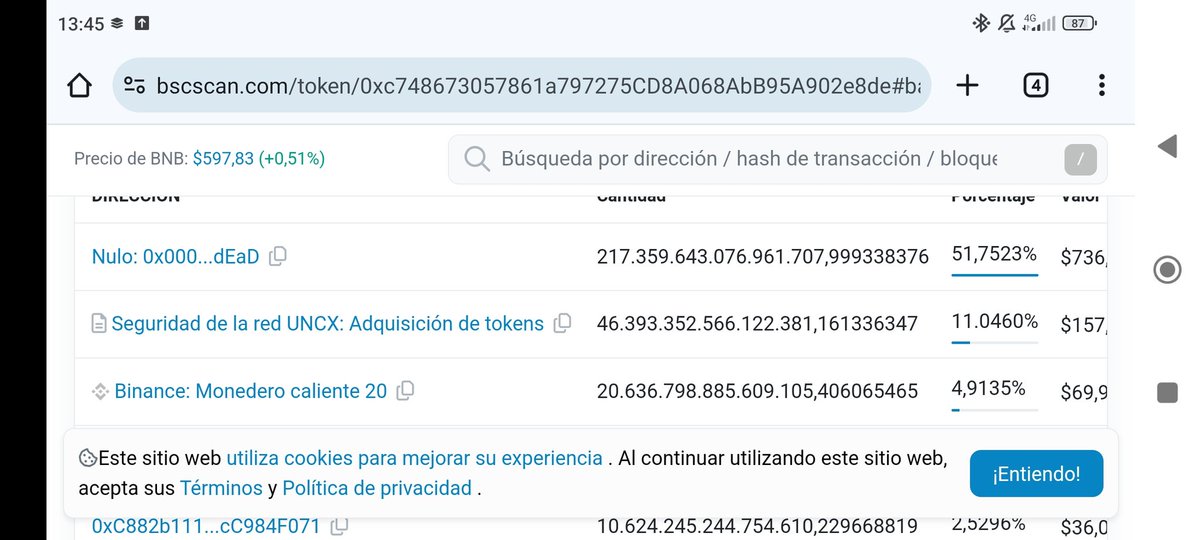 Jan__Hubert's tweet image. #Binance bought $6,917,802 in #babydoge 6 hours ago. The exchange has bought 4'91% of supply. Something is brewing in the #babydogecoin.