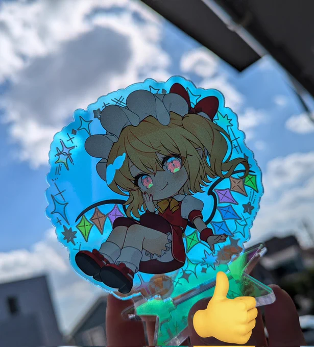 新刊セットのオーロラアクスタ!可愛く出来ました 