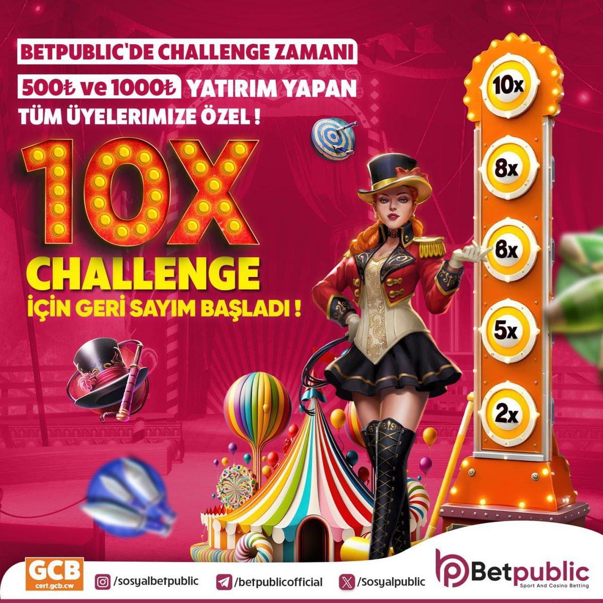 ❤️ BETPUBLİC'TE 10X CHALLENGE AVI

💰 500₺ ve 1.000₺ Yatırımlarınıza Özel

💵 Yatırımını Tüm Alanlarda 5x Yap, 5x Ödülü kap!

⭐️ Kod: 500public10x
⭐️ Kod: 1000public10x

📲 bit.ly/girbetpublic
