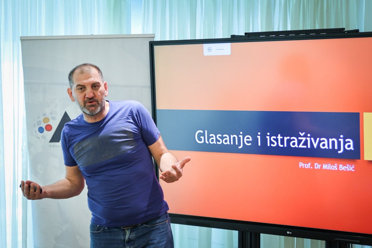 Always a pleasure to work with expert Milos Besic! In the 1st module of the 6th <a href="/ALPI_leaders/">ALPI</a> gen in 🇲🇪 he'll guide young leaders on using empirical research for political purposes &amp; analyze the recent local election results in Podgorica ✅
<a href="/IRIglobal/">International Republican Institute</a> event
<a href="/NEDemocracy/">NEDemocracy</a> support