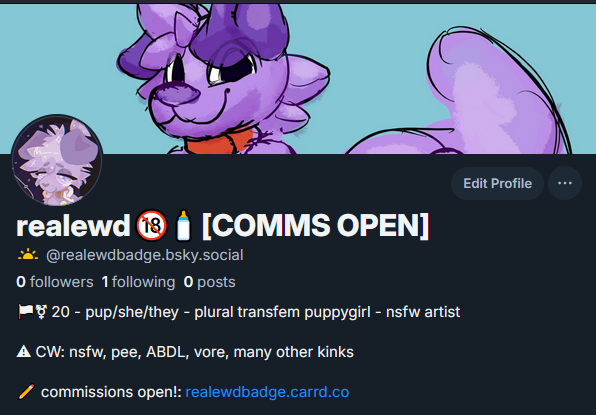 realewd🔞θΔ🍼 COMMS OPEN (@realewdbadge) / Posts / X