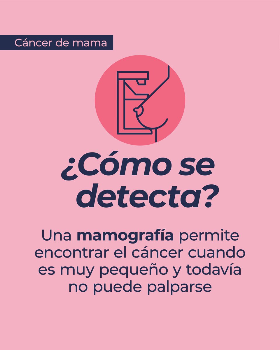 MinSalud_Ar's tweet photo. ¿Cuáles pueden ser los síntomas del cáncer de mama?

▪️ Nódulo palpable en la mama o en la axila
▪️ Cambios en el color de la piel
▪️ Cambios en la textura de la piel
▪️ Sangrado, descamación o secreción por el pezón.

ℹ Ante la aparición de cualquiera de estos síntomas consulta lo antes posible con tu médico.

💗 La detección temprana salva vidas.