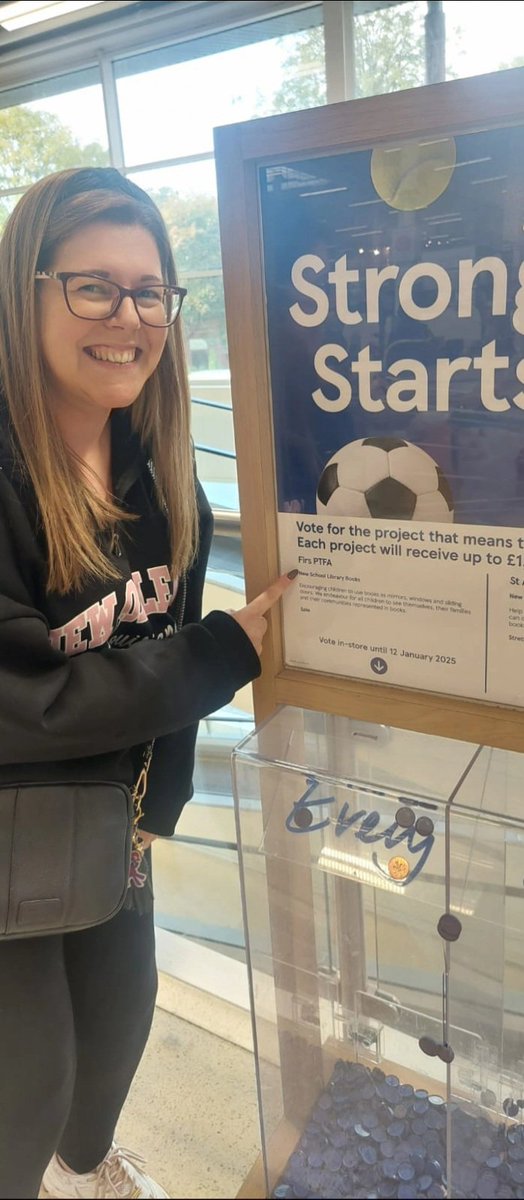 firsprimarysale's tweet photo. Mrs Pentith has been busy supporting Firs PTFA by shopping at Tesco. Have you used your blue token yet? #strongerstart #everylittlehelps @Tesco https://t.co/AkQ7OKvWcm