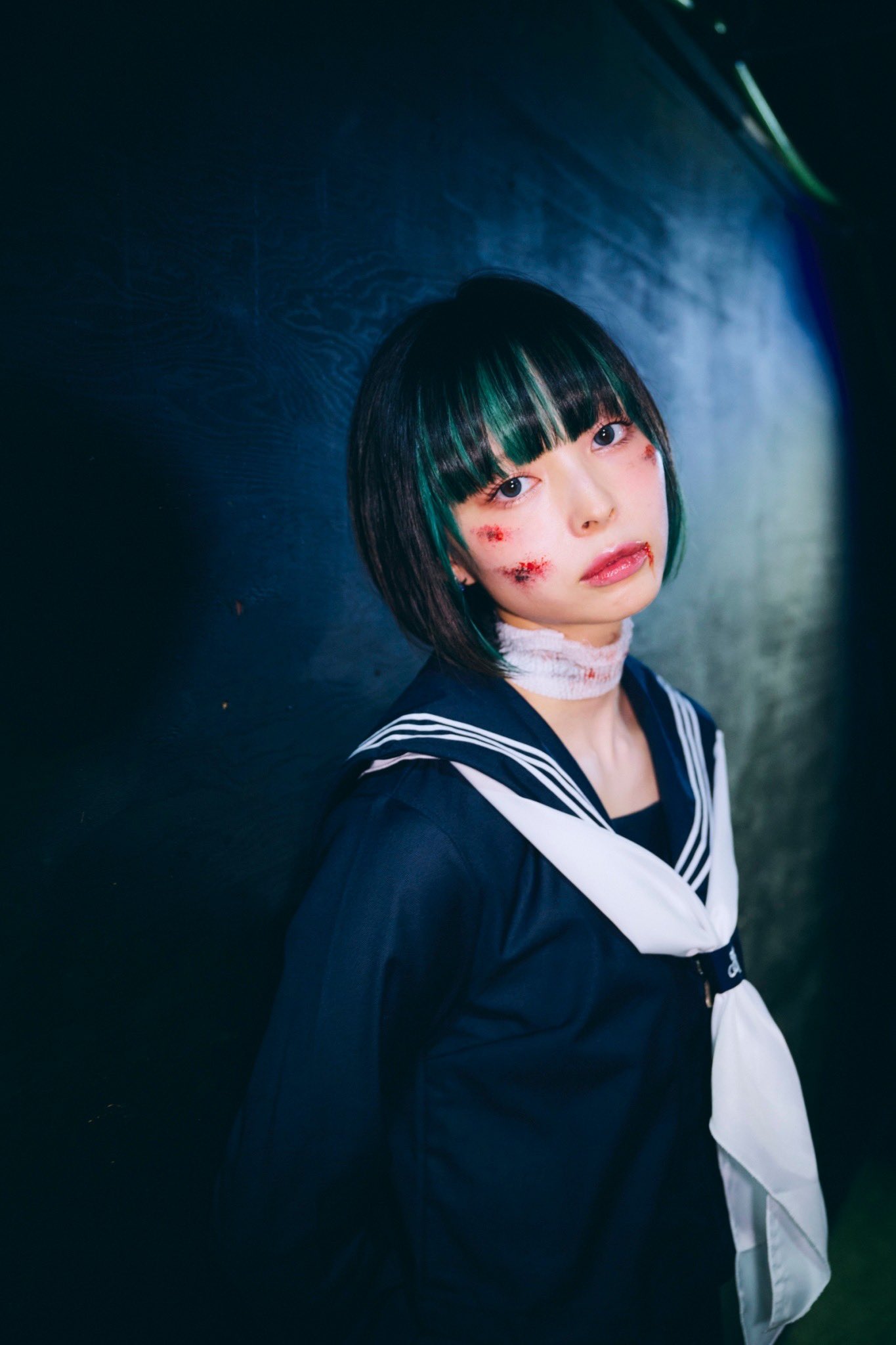 最上もがさん写真 ◇最上もが、黒髪ツインテールにセーラー服【写真】：中日