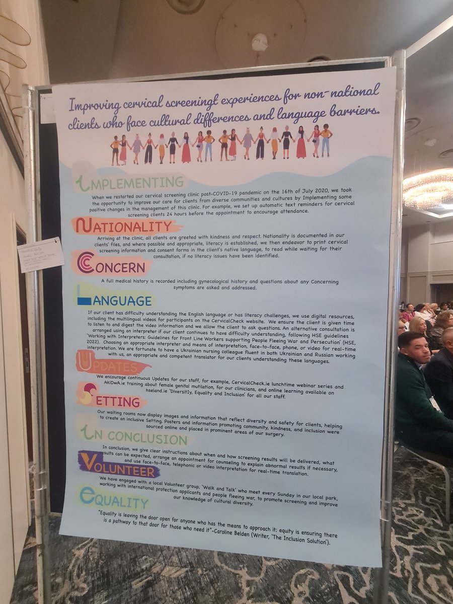Great poster presentations of  projects which may improve cervical screening uptake and participation,  exciting times for equity in screening, #workingtogether  #CervicalCheck2024