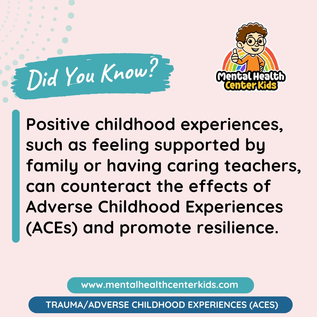 MHCenterKids's tweet photo. Positive experiences can counteract ACEs. How do you create positive moments for children? 

#PositiveChildhood #ACEsAwareness https://t.co/fdGSbj6Fvd