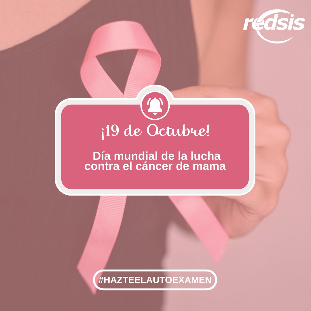 🎗️ En #Redsis nos unimos a la lucha contra el cáncer de mama. Hoy, en el Día de la Prevención del Cáncer de Mama, recordamos la importancia de la detección temprana y el acceso a la tecnología para apoyar a quienes enfrentan esta batalla. #PrevenciónEsVida #DíaDelCáncerDeMama