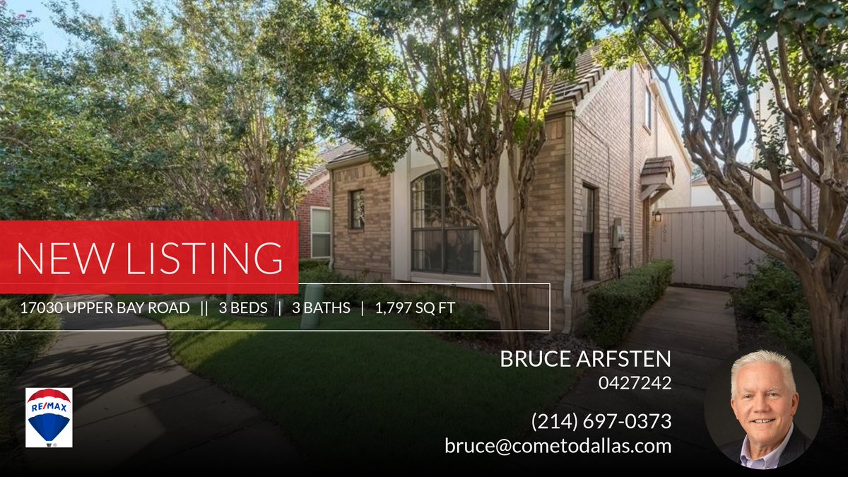 📍 New Listing 📍 Take a look at this fantastic new property that just hit the market located at 17030 Upper Bay Road in Addison. Reach out here or at (214) 697-0373 for more information

"Come To Dallas!"
I can help you buy, sell ... homeforsale.at/17030_UPPER_BA…
