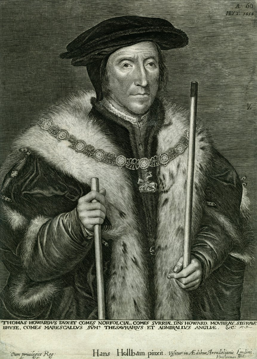 TerenceKerr5's tweet photo. #Tudors #DukeOfNorfolk

Thomas Howard, 3rd Duke of Norfolk (1473-1554), English nobleman, Tudor politician and uncle of Anne Boleyn and Catherine Howard. Antique engraving after c. 1540 portrait by Hans Holbein the Younger (c. 1498-1543):

https://t.co/MWbrZ6MlOV https://t.co/Zir9ZFCbMV