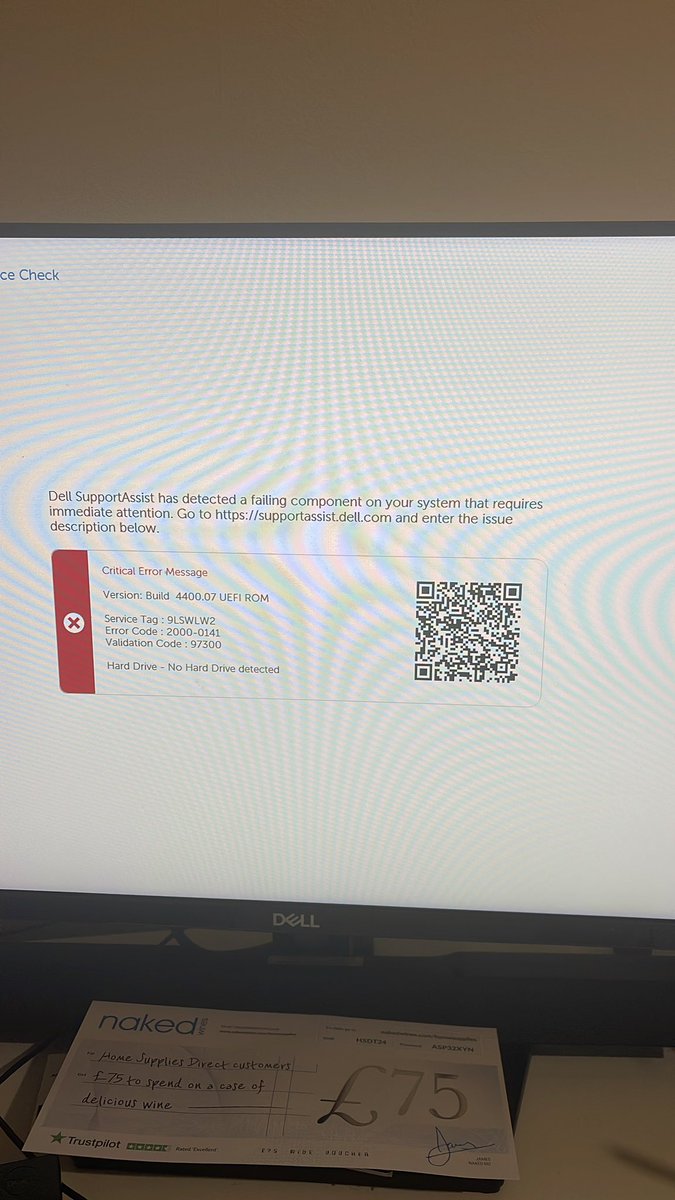 antojoseph01's tweet photo. @Dell how to solve the issue please? I have important files in my hard drive. https://t.co/dT2ctsJk5F