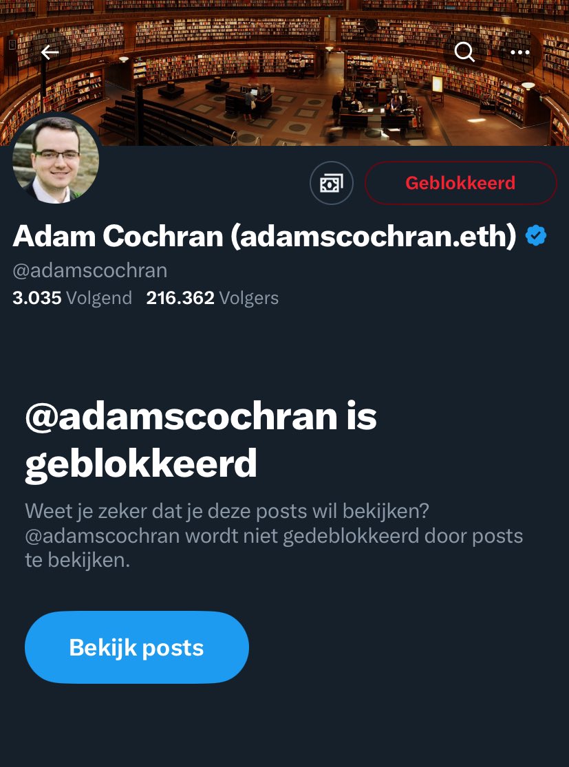 3liXBT's tweet photo. #BlockCochran https://t.co/4blTyYDAvs