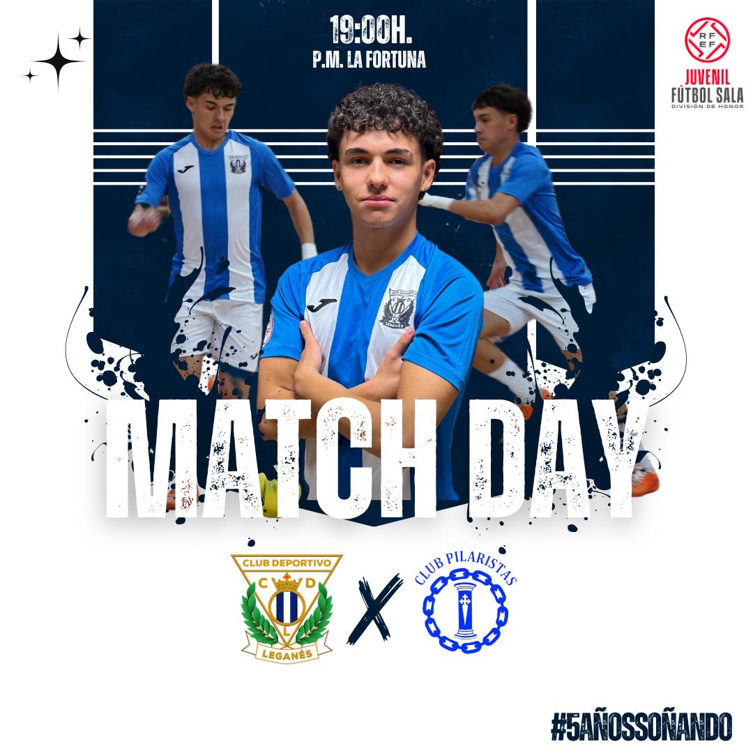CDLeganesFS's tweet photo. 🥒 ¡MATCHDAY! 🥒

⚽️ #LeganésPilaristas
🏟 P.M. La Fortuna
⏰19:00
📆 Jornada 6
🆚 @ClubPilaristas
#JuvenilDH

#5AñosSoñando🔵⚪️ https://t.co/hJulyXNrxn