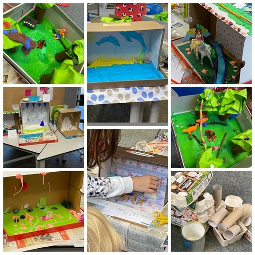 Stb_Bielefeld's tweet image. Was haben die Eiskönigin und Percy Jackson gemeinsam?
Lieblingsfiguren aus Kinderbüchern wurden in der Stadtteilbibliothek Schildesche im Schuhkarton nachgebaut. #Ferienprogramm
Grandiose Kunstwerke sind entstanden, einige können noch in Schildesche bewundert werden