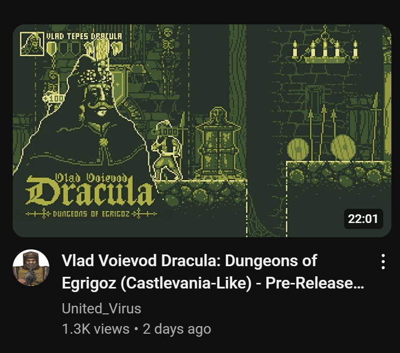 Thanks for covering the game United_Virus youtu.be/P49j9aeKsGE?si…

Get your Steam demo here store.steampowered.com/app/2984080/Vl…

#SteamNextFest #Castlevania #indiegame #metroidvania