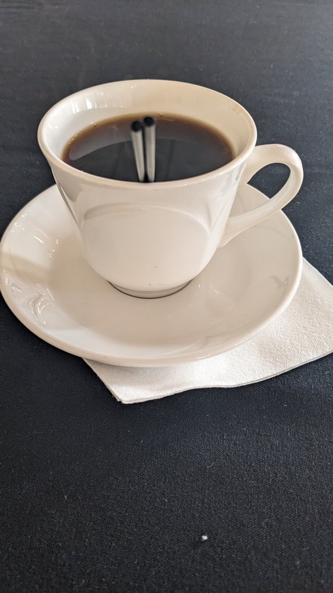 Sminichino1970's tweet photo. This morning 's good morning coffee ☕ #Coffee #TwoRedStirrers - NOPE !! #TwoBlackStirrers
#seminar #meeting #Motivation #October
#October2024 #FeelsLikeFall #FamilyFirst #classy https://t.co/DOtlN51NHY