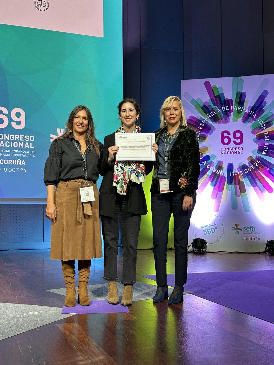 70 Congreso SEFH (@sefhcongreso) on Twitter photo 🏆VIII Premios <a href="/sefh_/">S.E.F.H</a> - <a href="/Rovi_IR/">Laboratorios Farmacéuticos ROVI</a> al Desarrollo en FH #sefh24
🏅Incorporación del FH en la atención de pac. sometidas a técnicas de reprod. asistida: estudio integral sobre creación de 1 consulta especializada en el SF y desarrollo de una APP.
🏥 <a href="/hufafarmacia/">S. Farmacia HUFA</a> 🏆VIII Premios <a href="/sefh_/">S.E.F.H</a> - <a href="/Rovi_IR/">Laboratorios Farmacéuticos ROVI</a> al Desarrollo en FH #sefh24
🏅Incorporación del FH en la atención de pac. sometidas a técnicas de reprod. asistida: estudio integral sobre creación de 1 consulta especializada en el SF y desarrollo de una APP.
🏥 <a href="/hufafarmacia/">S. Farmacia HUFA</a>