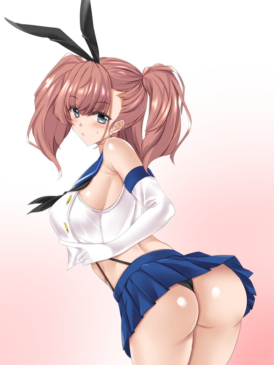 Д◎) 過去絵より、ミニスカートというか島風服というか←
 #ミニスカートの日 