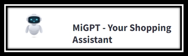 Get all the offer / discount related queries answered in no time through the newly launched Mi GPT.   

To know more, click migpt.be.mi.com