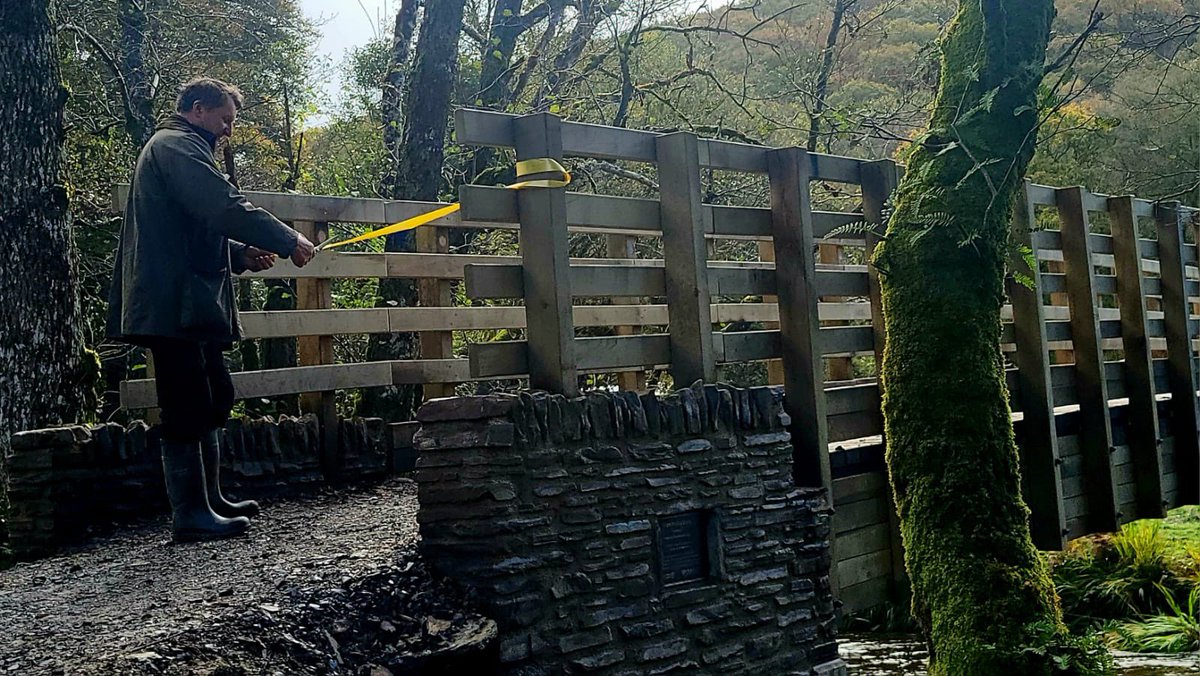 Lovely to have so many people at the official Great Bradley Bridge opening today on Exmoor Day and our 70th anniversary. 
We just about squeezed everyone along the bridge and lots of beautiful cake to go around!