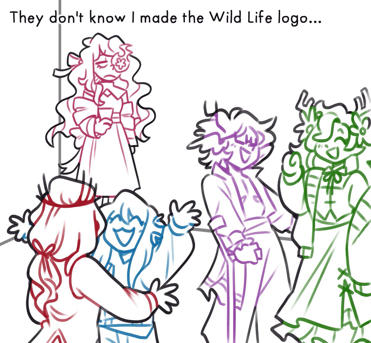 CherriFireLive's tweet photo. Hi I made the Wild Life Logo and this is how I cope with having to keep secrets https://t.co/oqZMrZdmDg