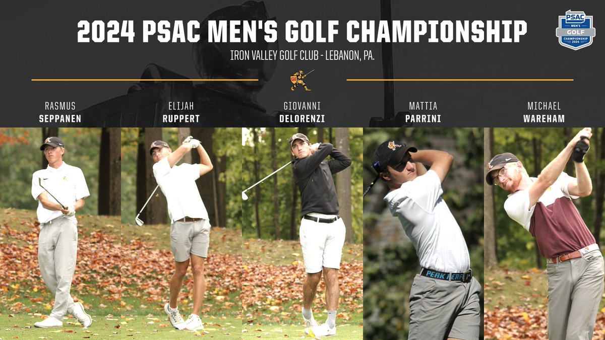 Gannon Athletics (@guknights) on Twitter photo The Gannon men's golf team has an 11-stroke lead entering the 2nd round of the 3-day PSAC Championships.
๐ Iron Valley Golf Club | Lebanon, Pa.
โฐ Saturday, 11:40 a.m.
๐ Live results: tinyurl.com/2p7bpfmc
๐ Friday recap: tinyurl.com/3f49z7x7
<a href="/GannonU/">Gannon University</a> <a href="/Gannon_Golf/">Gannon University Men's Golf</a> The Gannon men's golf team has an 11-stroke lead entering the 2nd round of the 3-day PSAC Championships.
๐ Iron Valley Golf Club | Lebanon, Pa.
โฐ Saturday, 11:40 a.m.
๐ Live results: tinyurl.com/2p7bpfmc
๐ Friday recap: tinyurl.com/3f49z7x7
<a href="/GannonU/">Gannon University</a> <a href="/Gannon_Golf/">Gannon University Men's Golf</a>