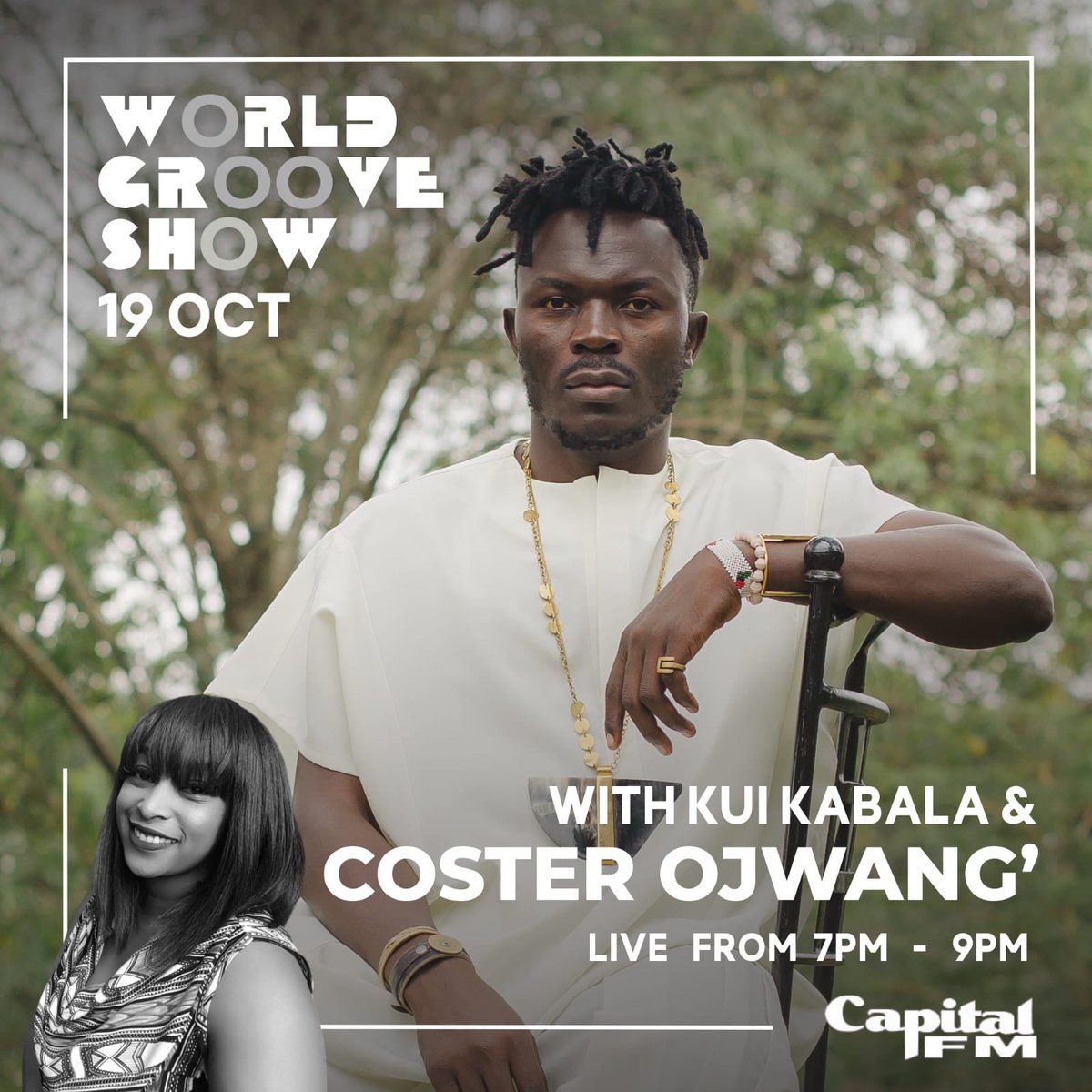 Ready to groove? 

Tonight, the African Music Ambassador, <a href="/CosterOjwang/">Coster Ojwang</a>, takes over <a href="/TheWorldGroove/">TheWorldGroove984</a> with the Fisherman Experience! 🎧

#ISNMAlbumLaunch #TheWorldGroove984
