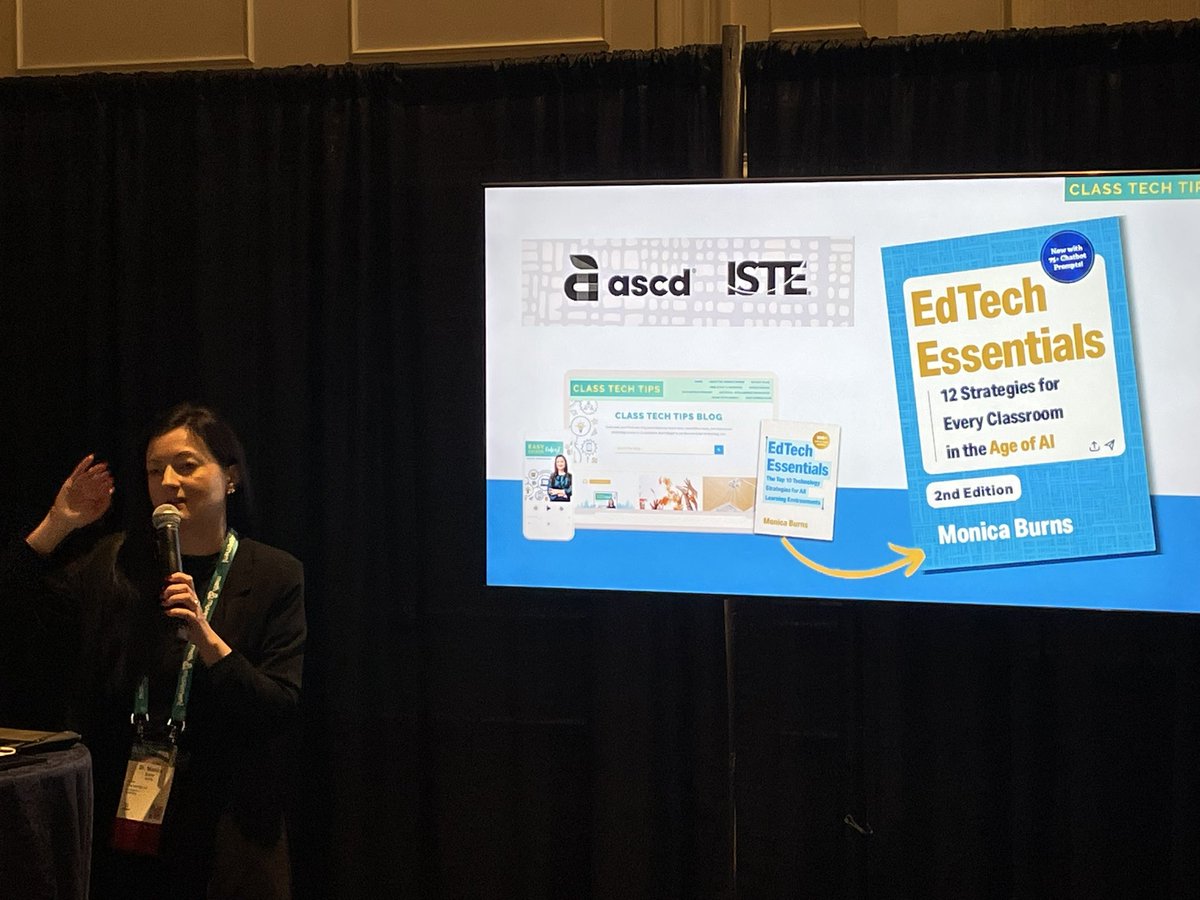 hollowayreader's tweet image. Always walk away with new ideas when attending @ClassTechTips sessions! Get your hands on the 2nd Edition of EdTech Essentials for approachable strategies for using AI as an educator. #ASCDLeadershipSummit