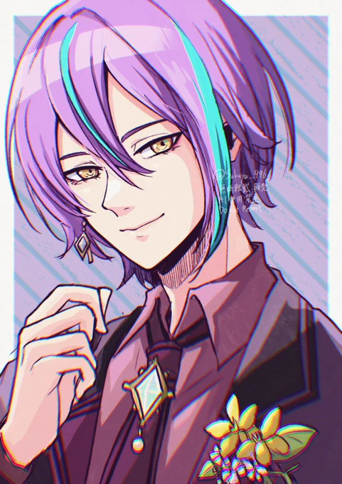これは先日のプチ旅行で描いたビビバスとワンダショの男性陣らくがいたやつ #prsk_FA